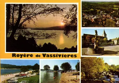 Royère-de-Vassivière — vista panorâmica e locais — editor Le Limousin Touristique