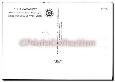 Reinos de Vassivière — vista aérea — IRIS — Verso