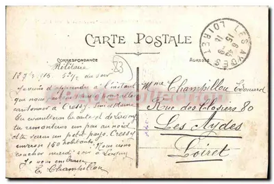 Camp de La Courtine — Allgemeiner Blick auf die 1. Brigade — Bresson, Verlag — Rückseite