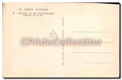 Zamek w La Fot — La Creuse — Wydawnictwo Théojac — Rewers