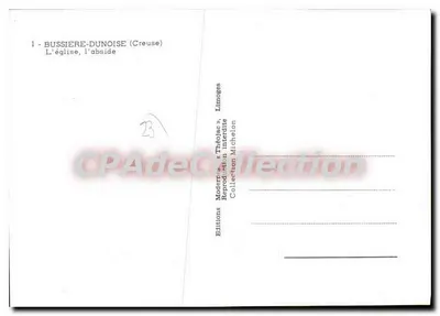 Bussière-Dunoise — La iglesia, el ábside — Éditions Théolojac — Reverso