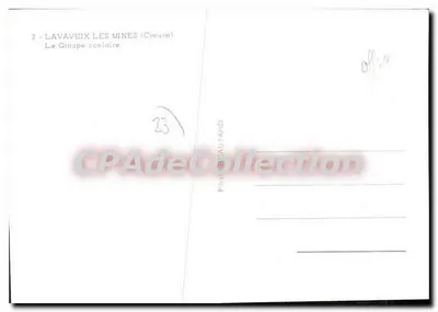 Lavaveix-les-Mines — Grupo Escolar — Photo Beaulard — Verso