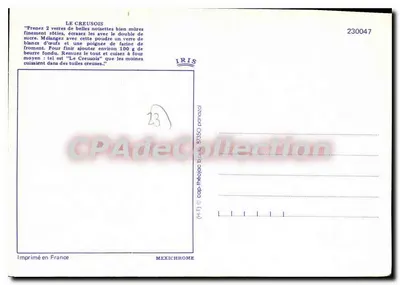 Os monges de Le Creusot — cozinha monástica — IRIS — Verso