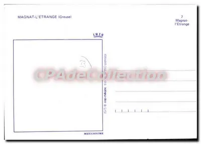 Magnat-l'Étrange — Creuse — editor IRIS, n°7 — Verso
