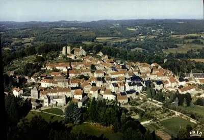 Crocq — Vista aérea — Edições Diplomate & Théophile, Limoges, n°23/234