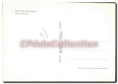 Belvès (Dordogne) — Vista geral — Editions Moderne & Théojac, n°24 — Verso