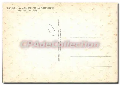 A vallée da Dordogne — Perto de Lalinde — Éditions Théojae, Limoges — Verso