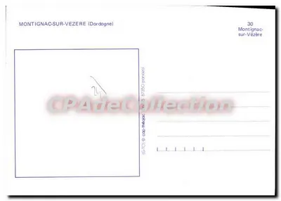 मॉंटिग्नैक-सूर-वेज़ेर — पैनोरमा दृश्य और आर्किटेक्चर — CPAdeCollection — पीछे