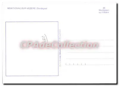 Montignac-sur-Vézère — charmosa localidade às margens da Vézère, perto das cavernas de Lascaux — CPAdéCollection n°29 — Verso