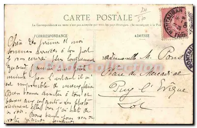 Saint-Périgieux — Zasuwka i zniszczony most — CL. Guichard — Rewers
