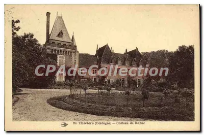 Thiviers (Dordogne) — Castelo de Razac — Bilhete postal antigo de Coleção