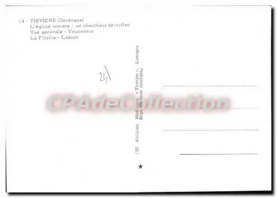Thiviers — Lembrete — Edições Théolac, Limoges — Verso