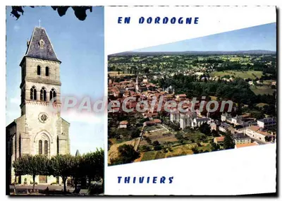Thiviers — Vista geral e igreja — Editions Diplôme
