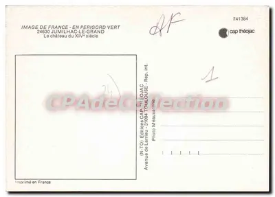 Castelo de Jumilhac-le-Grand — Século XV — Éditions CAP Théojac — Verso
