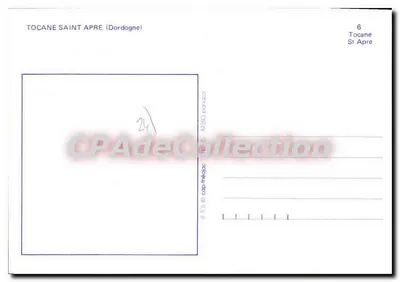 टोकन सेंट अपेर और इसके आसपास — एडिटर CPAdéCollection, श्रृंखला संख्या 6 — पीछे