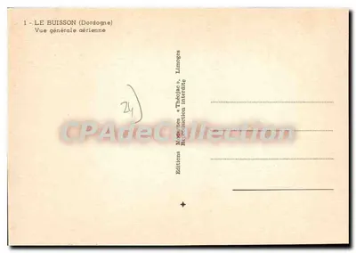 Le Buisson (Dordogne) — Vista Geral Aérea — Éditions « Théoljac » — Verso