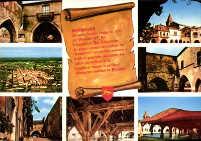 Monpazier — Antiga bastide fundada em 1294 — Edição Théomac