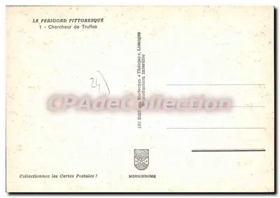 Cacciatore di tartufi — Il Périgord pittoresco — Edizioni Mexichrome, n°1 — Verso
