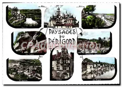 Paisagens do Dérigord — Montignac Lascaux, Sarlat, Beynac, Domme, St Cyprien, Le Bugue — Edição RENÉ DROLE