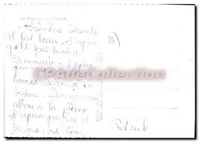 Paisagens do Dérigord — Montignac Lascaux, Sarlat, Beynac, Domme, St Cyprien, Le Bugue — Edição RENÉ DROLE — Verso