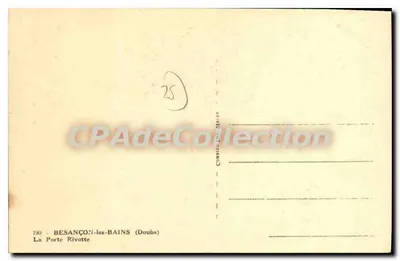 Besançon-les-Bains — La Porte Rivotte — Combier & Maçon — Verso