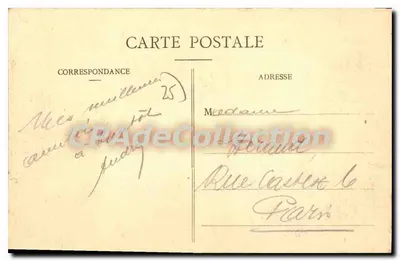 Besançon-les-Bains — O rio Doubs e a Cidadela, vistos dos Prés de Vaux — Coleção Artística, Castelo F. Leroux — Verso