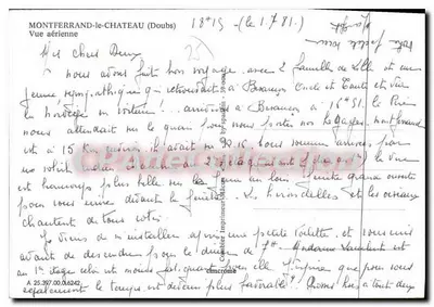 Montferrand-le-Château (Doubs) — Widok z lotu — Cinq — Rewers