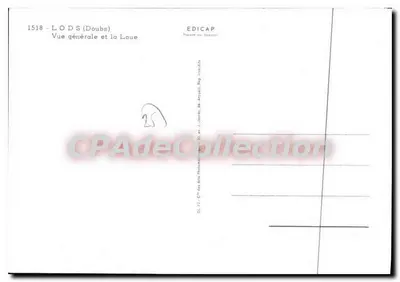 Lods (Doubs) — Ogólny widok i rzeka Loue — Wydawnictwo EDICAP — Rewers