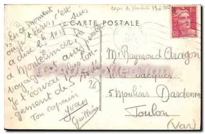 Montélimar (Drôme) — O Castelo • Os Carmes — Combier Imp. Macon — Verso