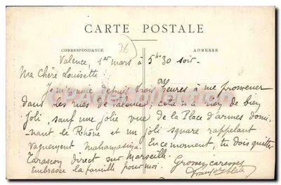 Pokój Bonaparte w Valence — Autotyp J. César i Synowie, nr 48, dom Bonaparte (1789) — Louis Ageron — Rewers