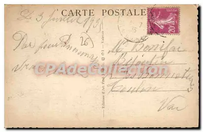 Valence-sur-Rhône — Place Madier-de-Montjau — Foto Paul Jacquin, nr 20 — Rewers