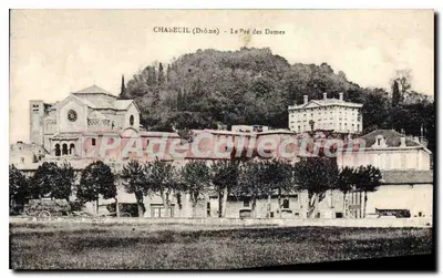 Chabeuil (Drôme) - O Pré das Senhoras — vista da igreja e do prédio adjacente