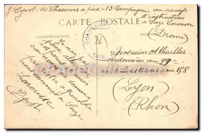 Suzé-la-Rousse (Drôme) — Widok na wschód — Most nad Lez — Wydawnictwo Artystyczne Valraze, n°308 — Rewers