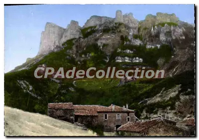 Aproximadamente Saillans (Drôme) — Rota do Col da Chaudière, La Roche, vista dos Auberts — Edição J. Cellard, Bron (Rhône)