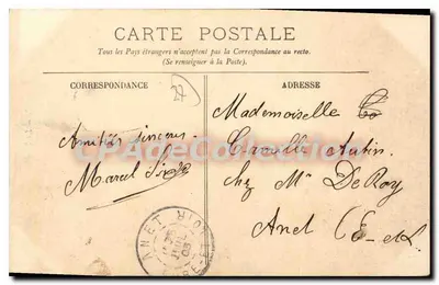 Évreux — A Torre da Hora — Pap. Lucile - Évreux — Verso