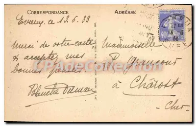Évreux - As margens do Ilon - Rua Chartraine — CPAM n° 68 — Verso