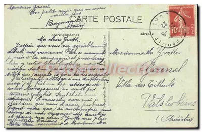 Verneuil (Eure) — École des Roches - Les Classes — CPAdeCollection — Verso