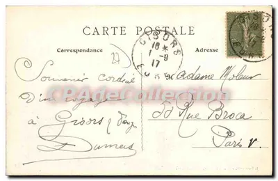 Dangu (Eure) — O Castelo, vista lateral — J. Courgeon, Livreiro-editor, Gisors (Eure) — Verso