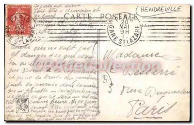 A Manhã em Hendreville — Salão de 1914 — Albert RICOLOT — AU BON MARCHÉ - PARIS — Verso