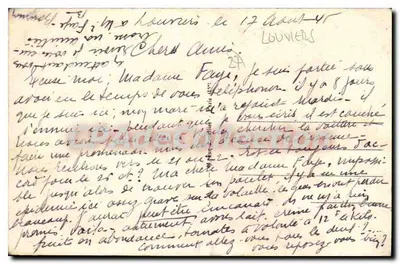 Louvières — Rue de Neubourg en Tabak — CPAdeCollection n°121 — Achterkant
