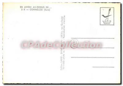 Connelles — Widok z powietrza — Wydawnictwo Lapie, Serwis Lotniczy — Rewers