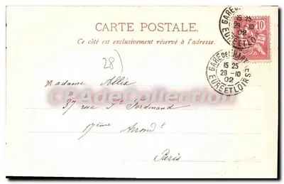 Chartres — Catedral Notre-Dame — J. Langlois, edición en Chartres, n°4 — Reverso