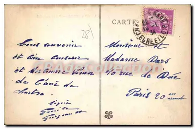Chartres — Plac Châtelet — wydawca Savoy — Rewers