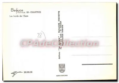 Krajobraz nad rzeką Eure — Beauce, 28-Chartres — Éditions Diplôme — Rewers