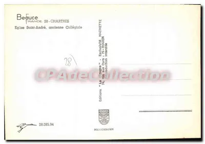 ボス＝シャルトル — サン＝アンドレ教会、かつてのコロジアル教会 — Éditions Diplôme — 裏面