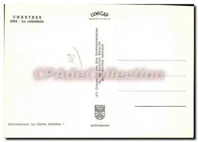 Chartres — A catedral — Lumicap — Verso