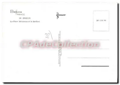 Beaune - Plac Metezeau i Belfier — wydawnictwo La Cigogne, n° 28 134 99 — Rewers