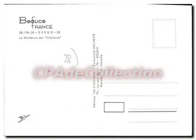 Rezydencja 'Chamards' — Dreuux, Seine-Maritime — Wydawnictwo LA SIGOGNE — Rewers