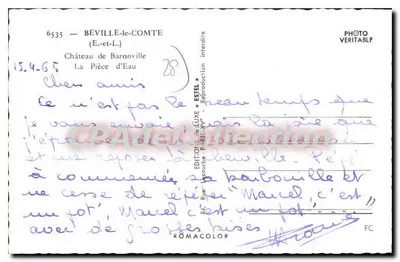 Zamek Baronville — Jezioro — Wydawnictwo LUXE Paryż-XVe — Rewers