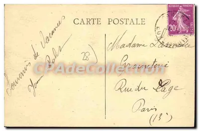 Dangeau — Boutonvilliers — A Capela e o Castelo — Edição Leroy — Verso